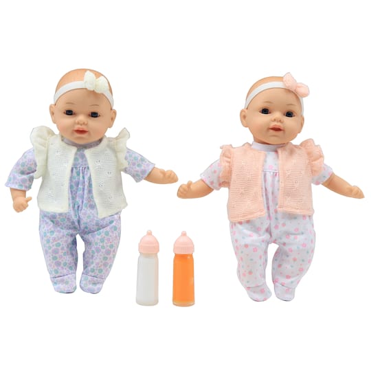 Dream Collection My Dream 13&#x22; Happy Twins Baby Dolls